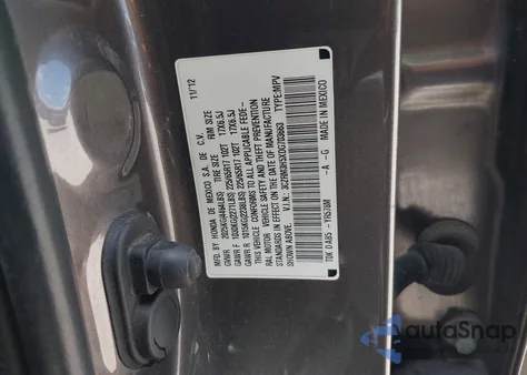 2013 Honda Cr-V Ex из США, поврежденный, VIN 3CZRM3H5XDG703663